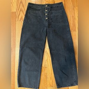 Reformation wide leg denim jeans